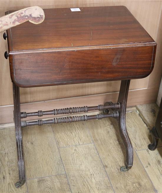 A George IV Pembroke work table, W.56cm